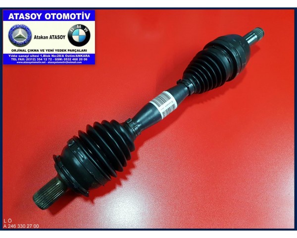 MERCEDES W176 A180CDI AKİS SOL A2463302700 A2463308800 A2463302301 A2463302900 A2463309000 A2463302701 A2463302501 A2463307600 A2463301201 , A2463303001 , A2463309200 W246 B180CDI AKİS CLA180CDI AKİS GLA180CDI AKİS